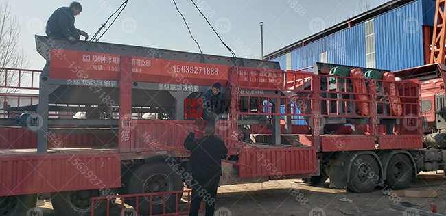 廣西1516型滾軸篩客戶現(xiàn)場(chǎng)